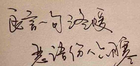 良言一句三冬暖的下一句,良言一句三冬暖作者是谁图4