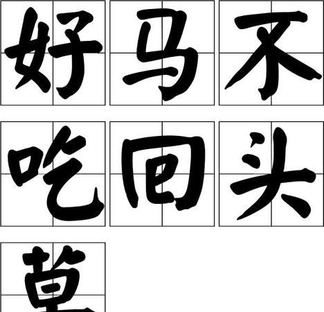 为什么好马不吃回头草，后面的草全没了