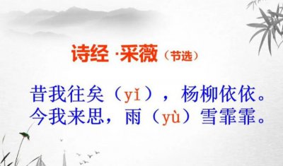​采薇古诗文网,采薇古诗意思解释简单