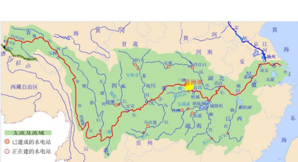 长江流经省份记忆口诀,长江流经的11个省级行政区顺口溜图4