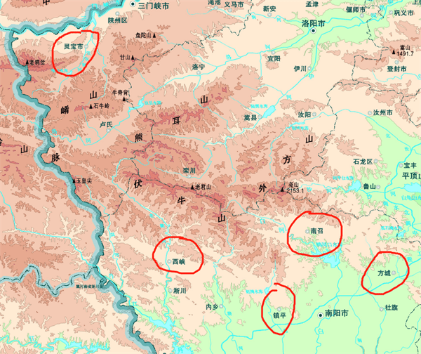 河南南召、方城、西峡、镇平、灵宝5县经济现况分析