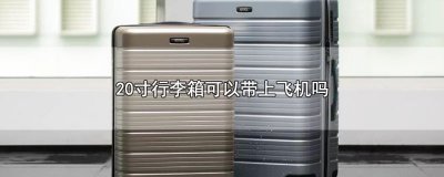 ​20寸行李箱可以带上飞机吗