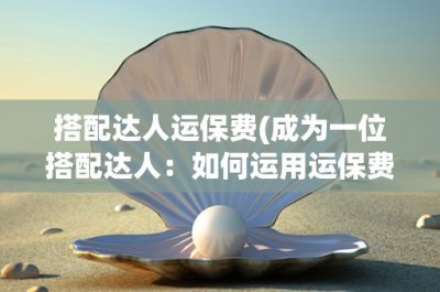 ​搭配达人运保费(成为一位搭配达人：如何运用运保费提升你的搭配技巧)