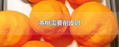 ​黄桃需要削皮吗怎么剥 黄桃削皮好还是不削皮好