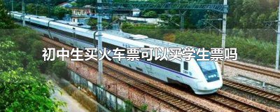 ​初中生可以买学生火车票 初中生可以在购买火车学生票吗