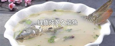 ​鲤鱼要炖多久才熟 小鲤鱼炖多长时间