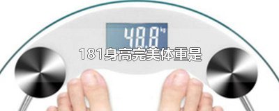 ​181身高完美体重是斤 181身高完美体重是公斤