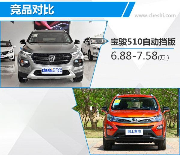 宝骏510自动挡车型正式上市 6.88万起-