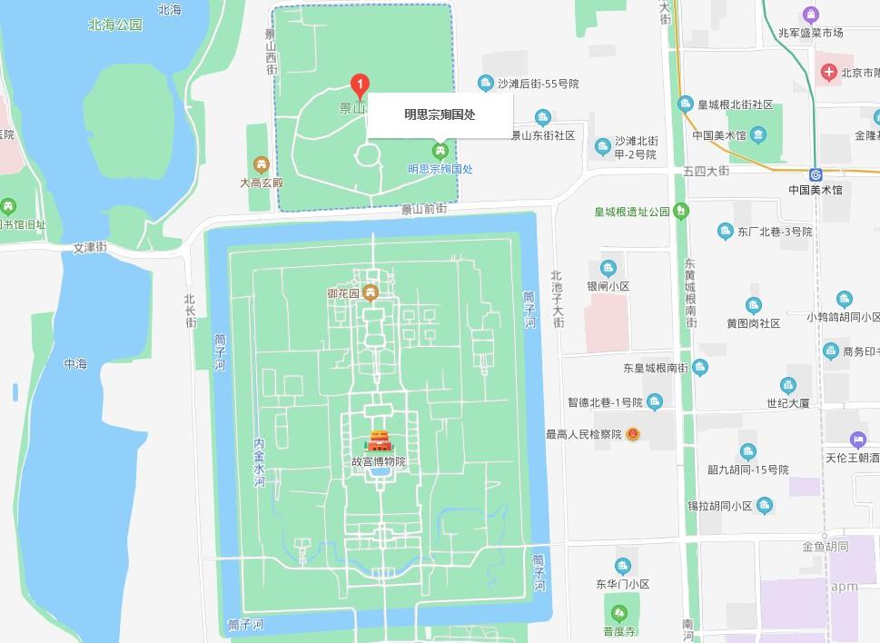 明崇祯帝在哪里死的