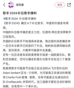 ​王力宏被曝成《歌手2024》补位歌手 当事人未回应