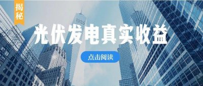 ​揭秘光伏电站收入：投入2万多，年收益6千多，纯赚15年！打脸说光伏是骗局的人
