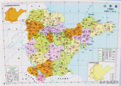​山东省行政区划演变（1949-2021）（附高清地图）