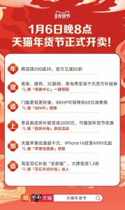 ​划重点！全球年货齐上架，天猫年货节今晚8点开卖