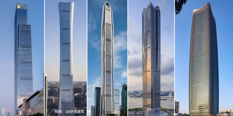 中国高楼排名前十(2025中国新时代100大建筑)