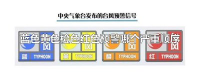 ​蓝色黄色橙色红色预警哪个严重顺序