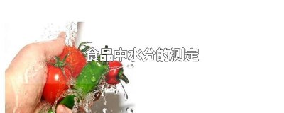 ​食品中水分的测定