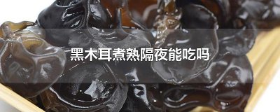 ​黑木耳煮熟隔夜能吃吗