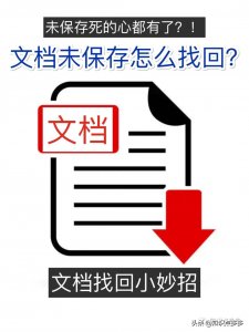 ​word没保存关闭怎么找回来（word没保存关闭怎么找回来 有几种方法找回）