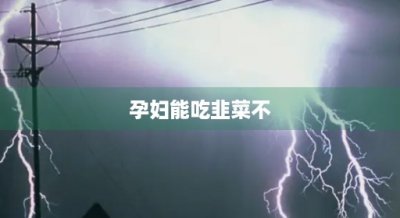 ​孕妇能吃韭菜不(孕妇吃韭菜不消化怎么办)