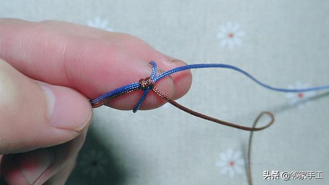 手工编织手链金刚结（包芯金刚结图文教程）(11)