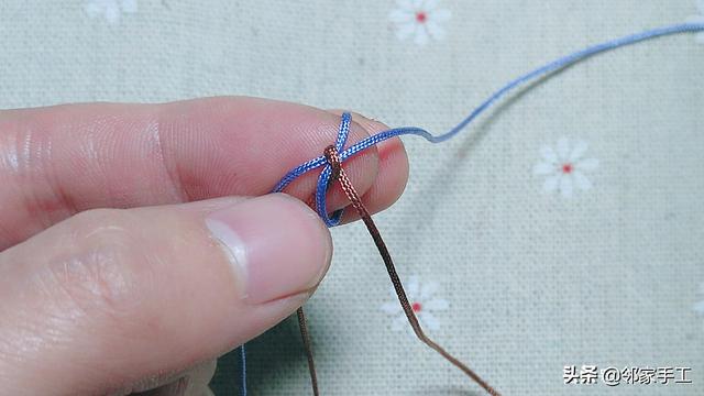 手工编织手链金刚结（包芯金刚结图文教程）(5)