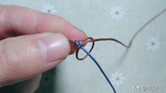 手工编织手链金刚结（包芯金刚结图文教程）(12)