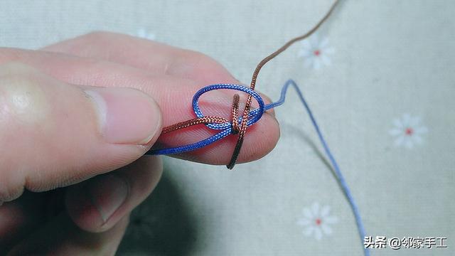 手工编织手链金刚结（包芯金刚结图文教程）(7)