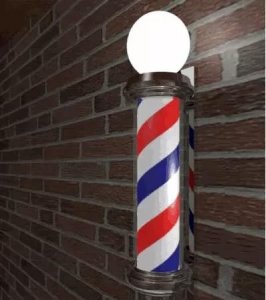 ​理发店门口的三色柱是干嘛用的，为什么理发店门口都摆个三色旋转桶了？