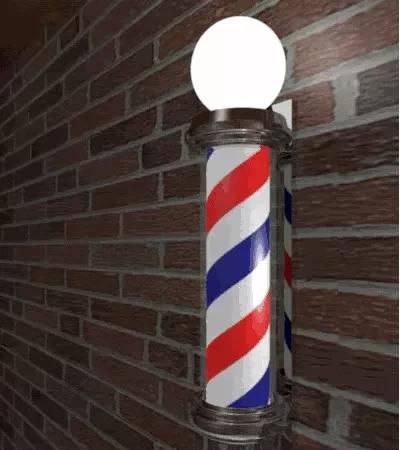 理发店门口的三色柱是干嘛用的，为什么理发店门口都摆个三色旋转桶了？图1