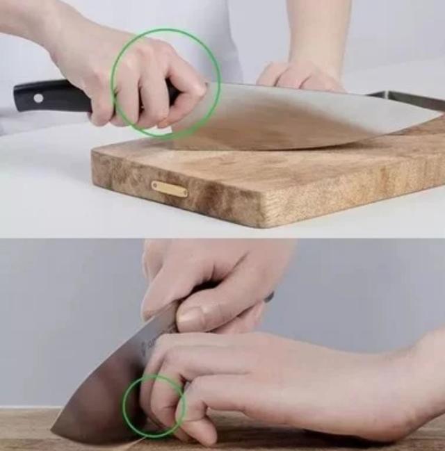 手把手教你切菜刀法（切菜正确的握刀姿势及操作技巧）(4)