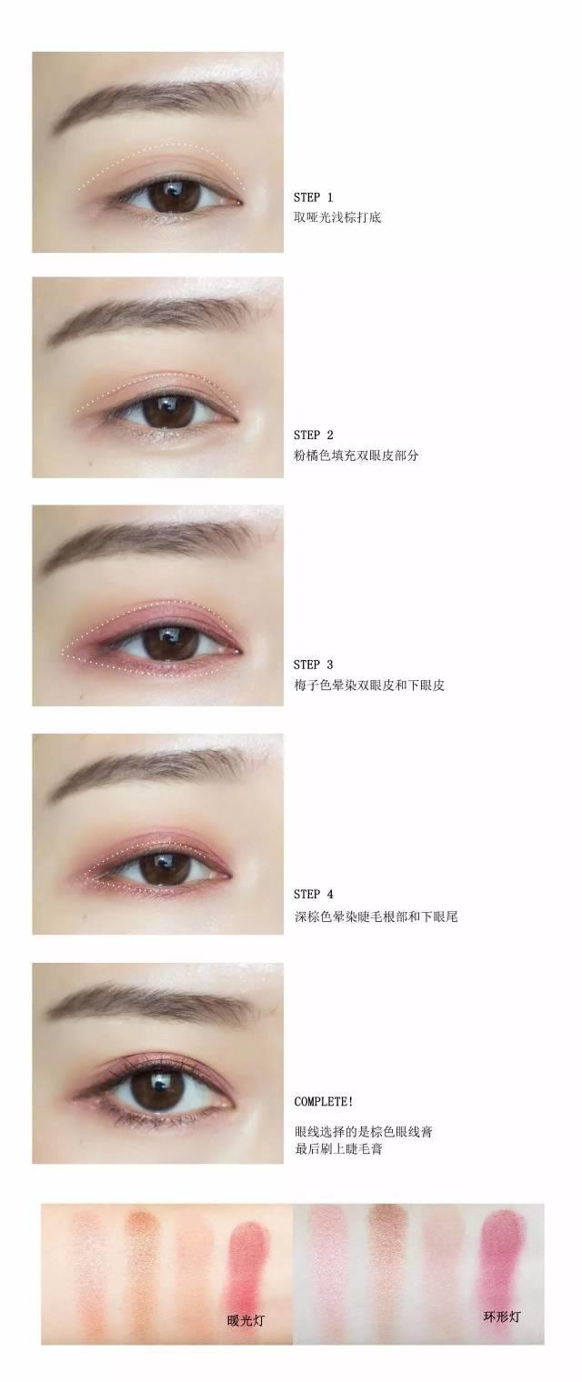 爱丽小屋四色眼影教程 爱丽小屋四色眼影色号试色