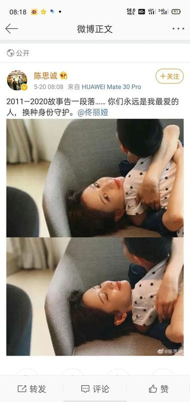 佟丽娅陈思诚520离婚好聚好散(佟丽娅离婚了吗)