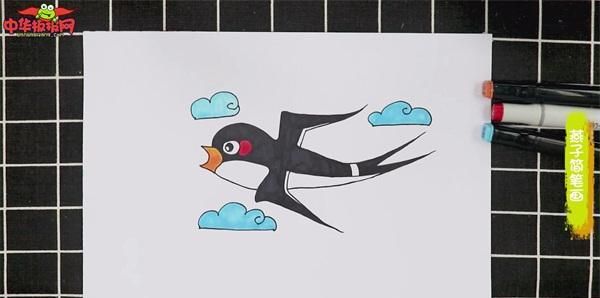 燕子怎么画，中班画小燕子怎么画？图3