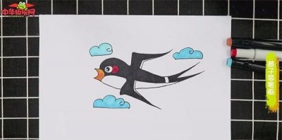 ​燕子怎么画，中班画小燕子怎么画？