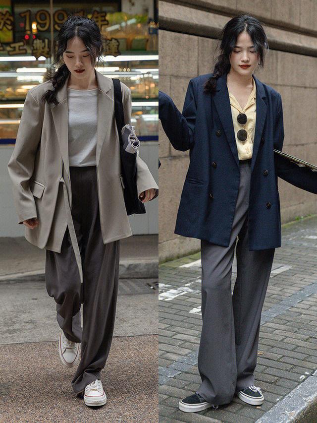 卫衣搭配外套小西装春季（卫衣失宠了今年都在穿）(7)