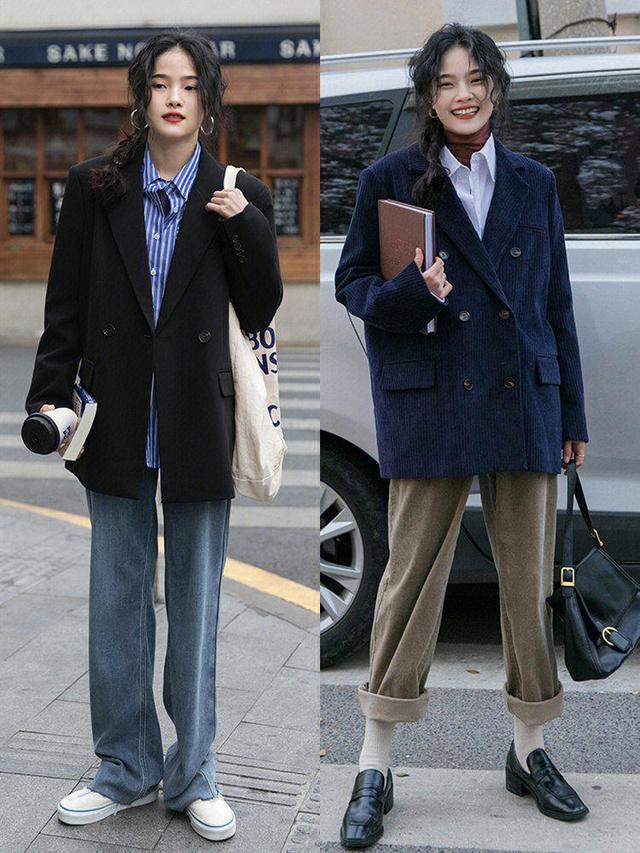 卫衣搭配外套小西装春季（卫衣失宠了今年都在穿）(2)