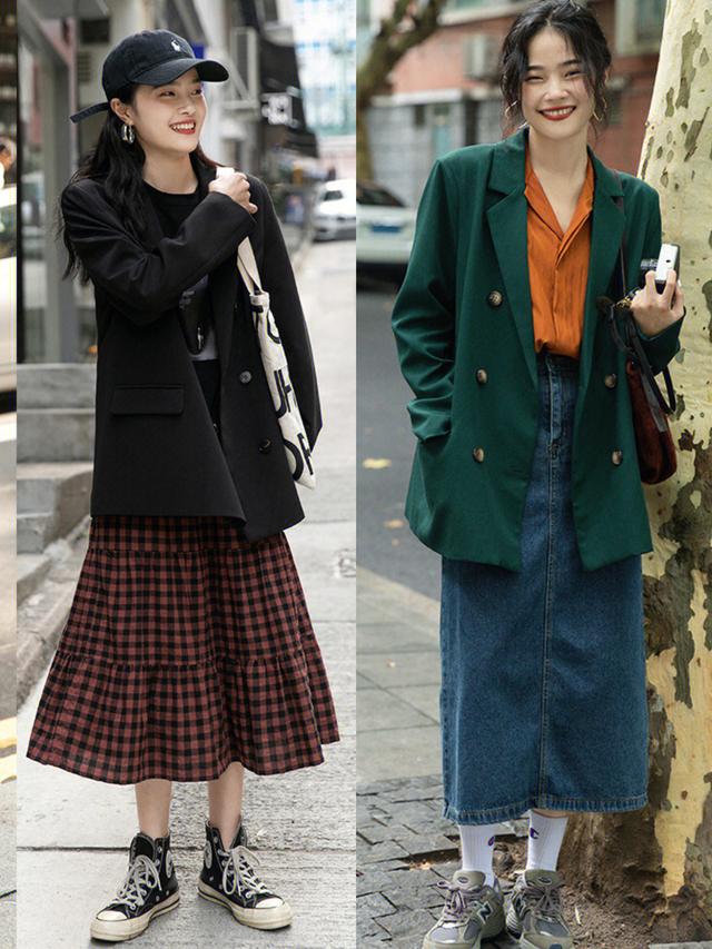 卫衣搭配外套小西装春季（卫衣失宠了今年都在穿）(9)