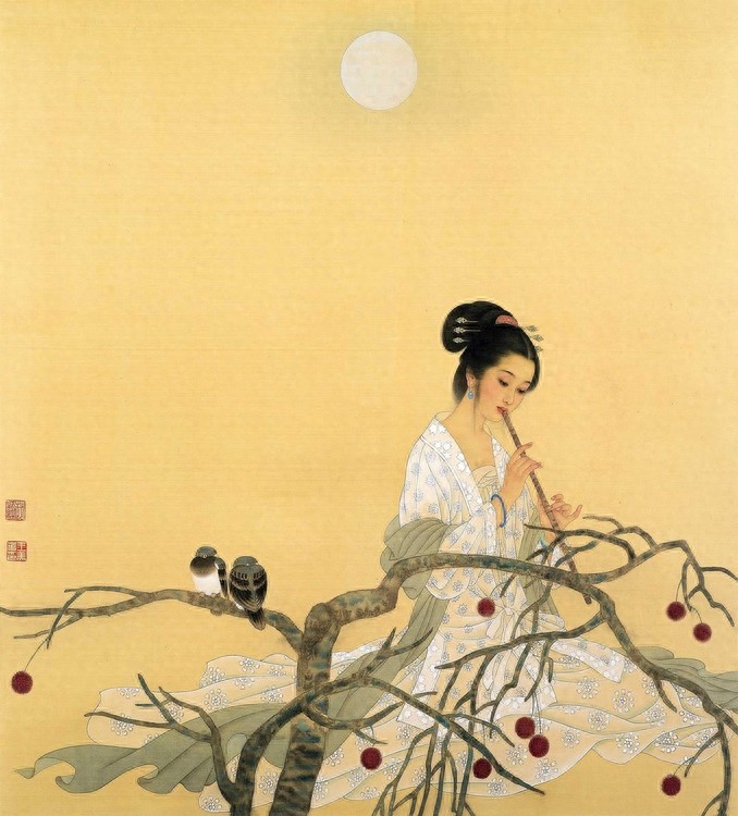 画坛伉俪——赵国经、王美芳工笔仕女欣赏