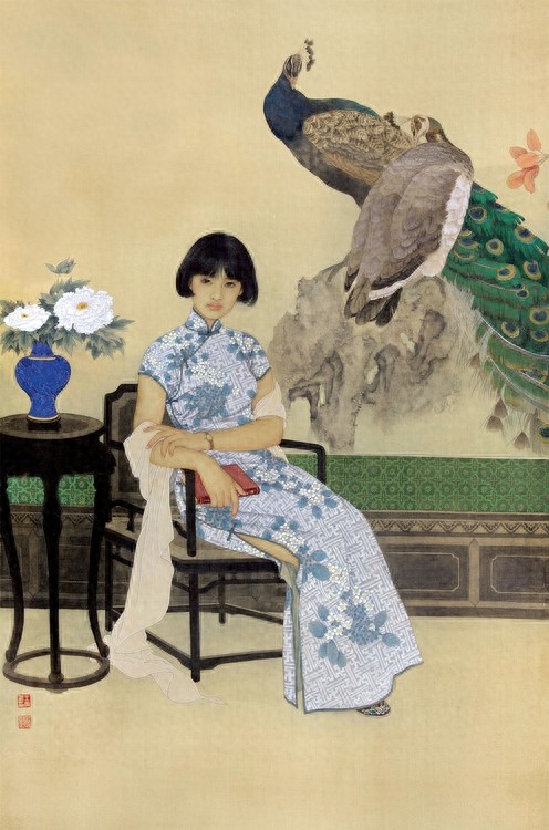 画坛伉俪——赵国经、王美芳工笔仕女欣赏