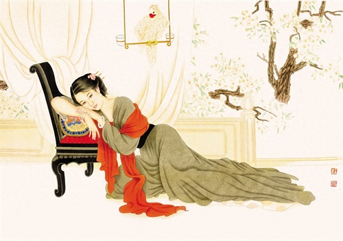 画坛伉俪——赵国经、王美芳工笔仕女欣赏
