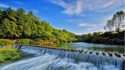 ​赤峰美景之黑里河漂流。