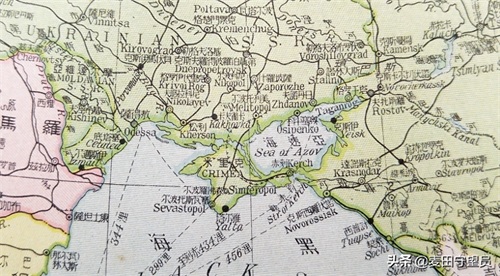 老地图上的克里米亚：1953年属于俄罗斯，1954年后划归乌克兰