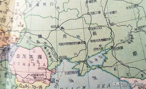 老地图上的克里米亚：1953年属于俄罗斯，1954年后划归乌克兰