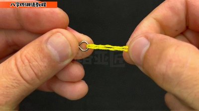 ​手把手教会你八字环钓鱼结绑法教程！GIF动态图解析