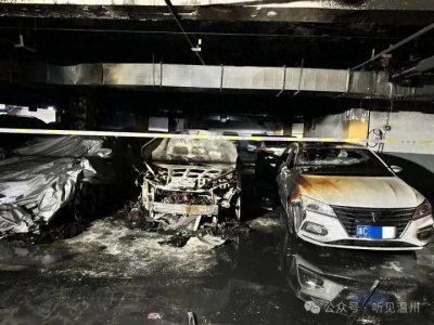 ​温州小区地下车库电车起火祸及八辆车的感触