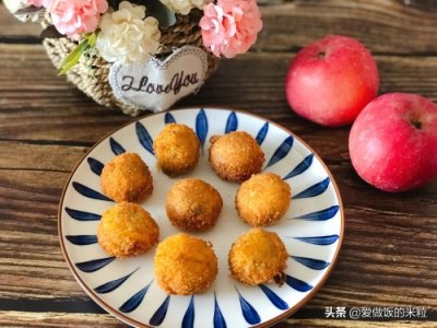 ​油炸汤圆，外皮酥脆里面软糯，用这个方法炸不露馅不炸锅