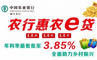 ​农业银行惠农e贷申请条件要求资料