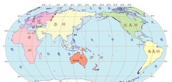 五大洲七大洋是哪些英文