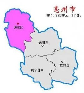 ​安徽省亳州市最新行政区域