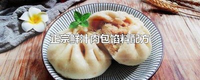 ​正宗鲜汁肉包馅料配方窍门 正宗鲜汁肉包馅料配方视频